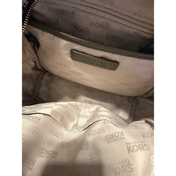 MICHAEL KORS Palm Leaf MEDIUM BACKPACK MK SIGNATURE brown/green - Picture 6 of 7